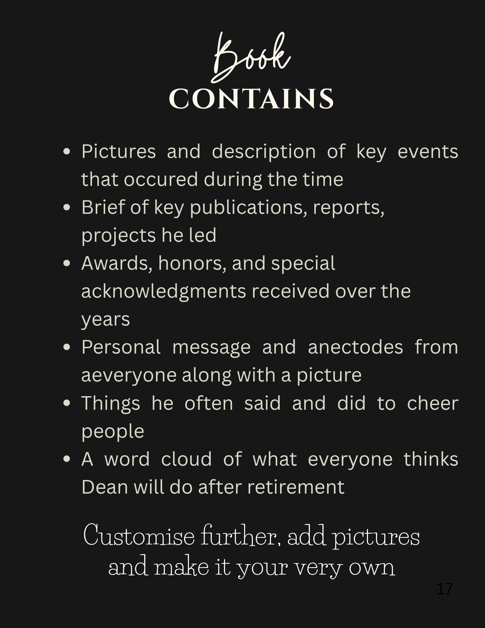 Baby's First Year - back