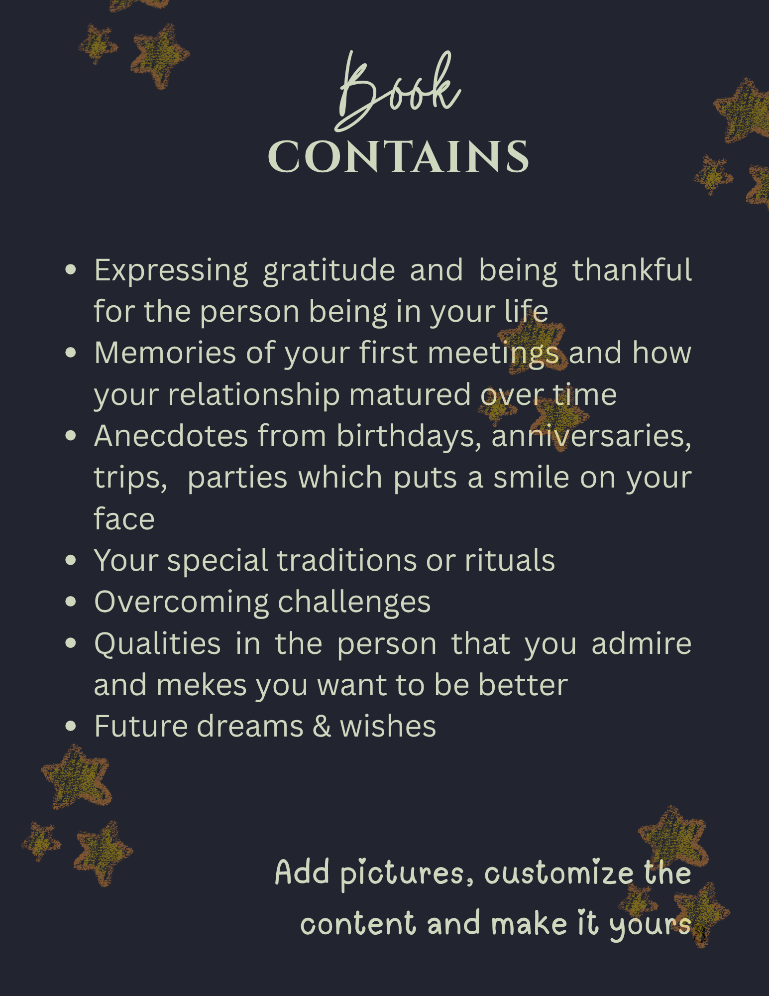 Achievement Keepsake - back